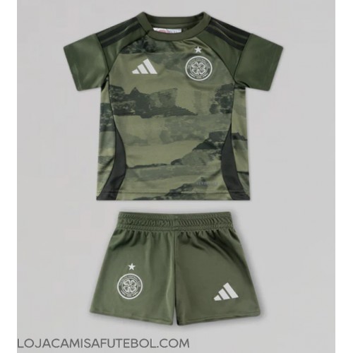 Camisa de Futebol Celtic Equipamento Alternativo Infantil 2024-25 Manga Curta (+ Calças curtas)